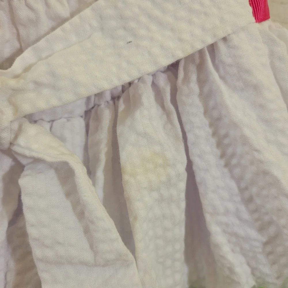 Girls Jessica Ann Seersucker Halter Top Petticoat Sundress Tier Ruffles‎ Size 5